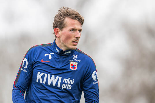 Sander Berge of the Norwegian national football team