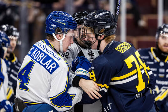 Leksands Tinus Luc Koblar och HV71s Malte Gustafsson