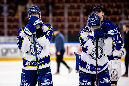 Leksands spelarna deppar