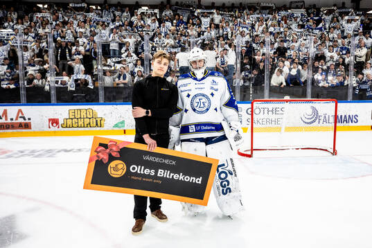 Leksands målvakt Filip Larsson utsedd till matchens lirare