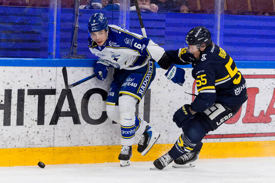 Leksands Alexander Lundqvist och HV71s Andreas Borgman