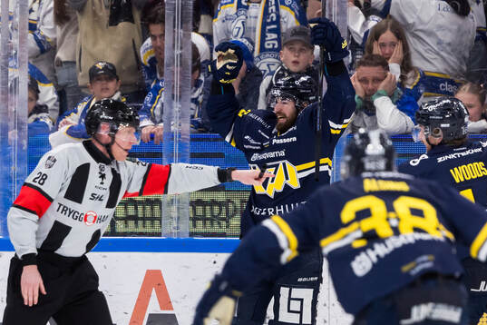 HV71s Lukas Rousek jublar