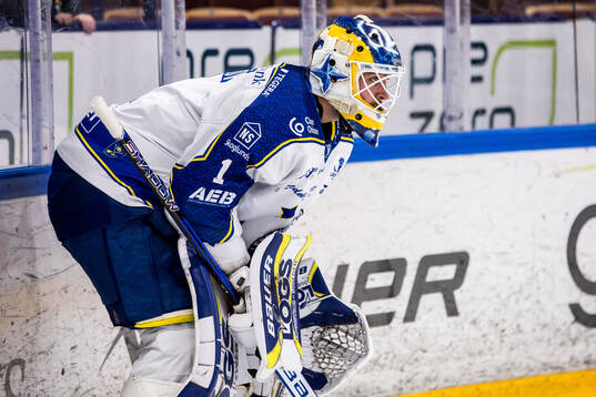 Leksands målvakt Marcus Gidlöf