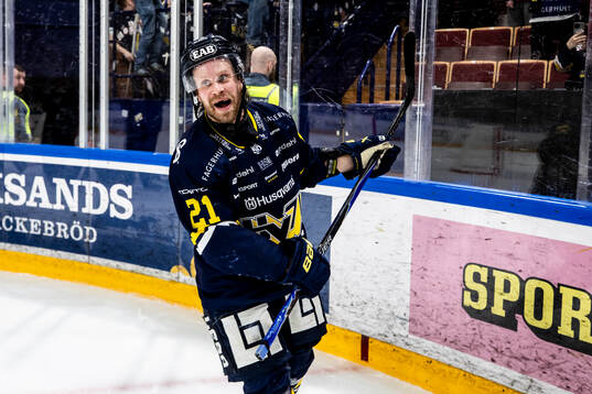 HV71s Mattias Tedenby jublar