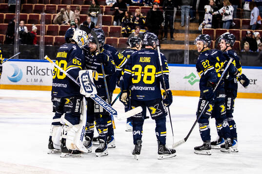 HV71s spelarna jublar