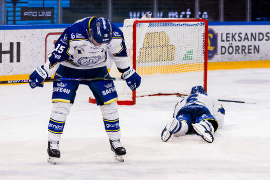 Leksands Max Veronneau och Alexander Lundqvist deppar