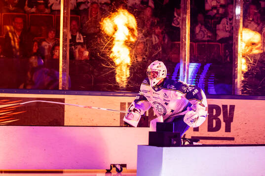 Leksands målvakt Filip Larsson