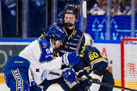 Leksands Andro Kaderli och HV71s Malte Gustafsson