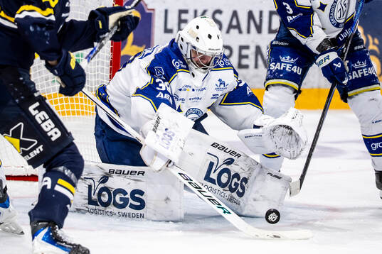 Leksands målvakt Filip Larsson