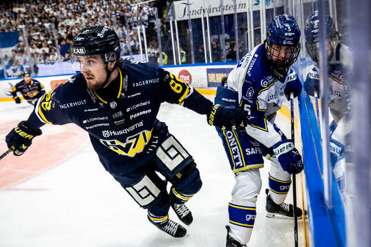 HV71s Santeri Hatakka och Leksands Andro Kaderli