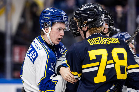 Leksands Tinus Luc Koblar och HV71s Malte Gustafsson