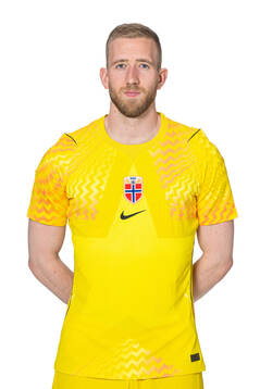 Goalkeeper Egil Selvik of the Norwegian national football