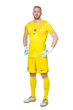 Goalkeeper Egil Selvik of the Norwegian national football