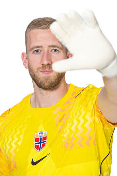 Goalkeeper Egil Selvik of the Norwegian national football