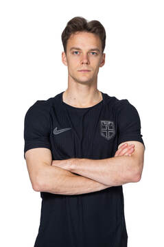Felix Horn Myhre of the Norwegian national football team