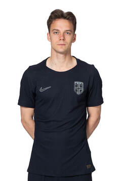 Felix Horn Myhre of the Norwegian national football team