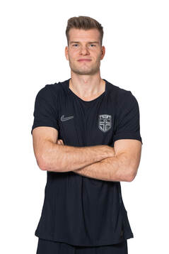 Alexander Sørloth of the Norwegian national football team