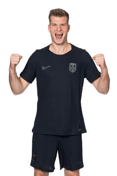 Alexander Sørloth of the Norwegian national football team