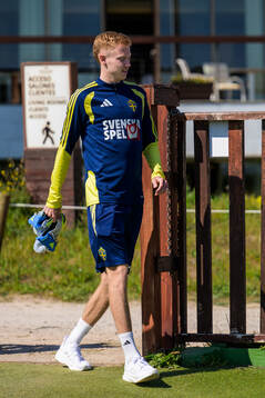 Hugo Larsson of the Swedish national football team