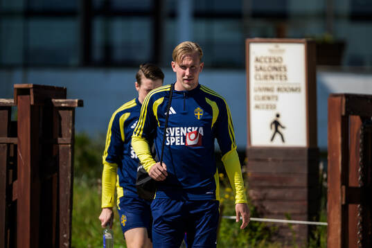 Herman Johansson of the Swedish national football team