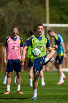 Gustaf Lagerbielke of the Swedish national football team