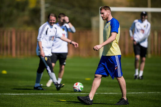 Injured player Dejan Kulusevski of the Swedish national