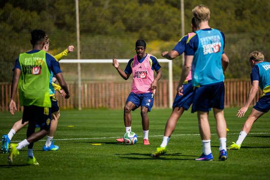 Anthony Elanga of the Swedish national football team