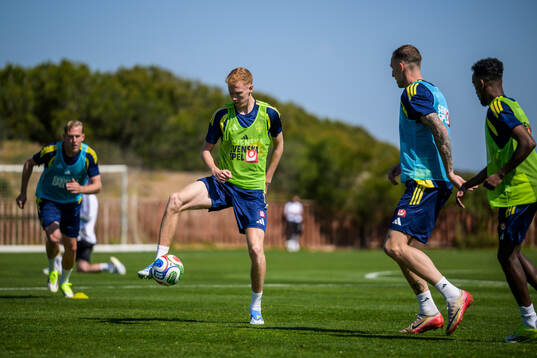 Hugo Larsson of the Swedish national football team
