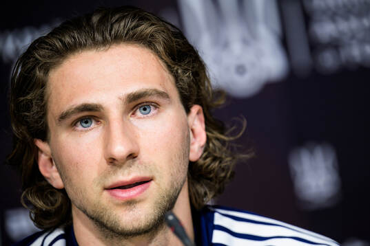 Illia Zabarnyi of the Ukrainian national football team