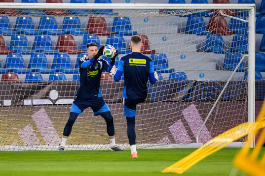 Goalkeeper Anatoliy Trubin of the Ukrainian national
