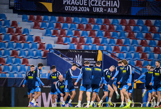 Players of the Ukrainian national football team