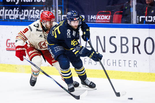 Kalmars Wilhelm Westlund och Södertäljes Sebastian Dyk