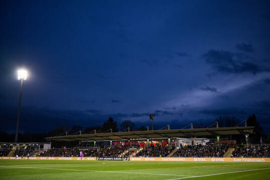 General view of the stands at Brentanobad Stadium