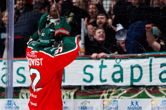 Frölundas Filip Cederqvist jublar