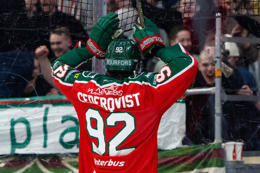 Frölundas Filip Cederqvist jublar