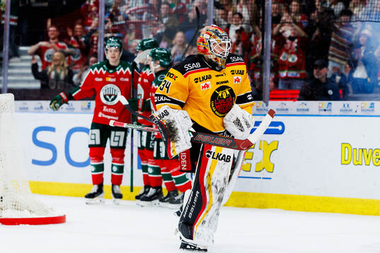 Luleås målvakt Joel Lassinantti deppar