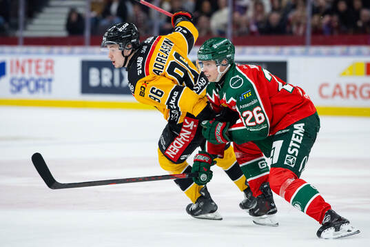 Luleås Pontus Andreasson och Frölundas Isac Heens