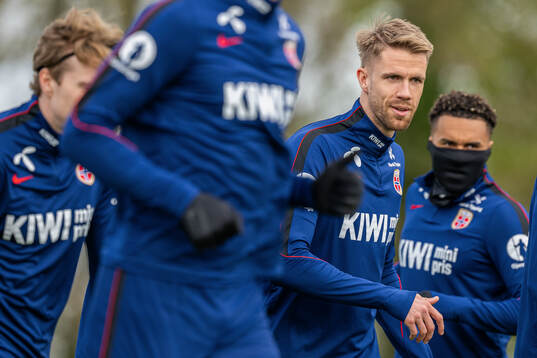 Kristoffer Ajer of the Norwegian national football team