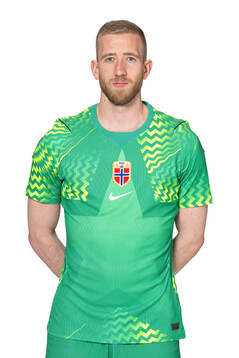 Goalkeeper Egil Selvik of the Norwegian national football