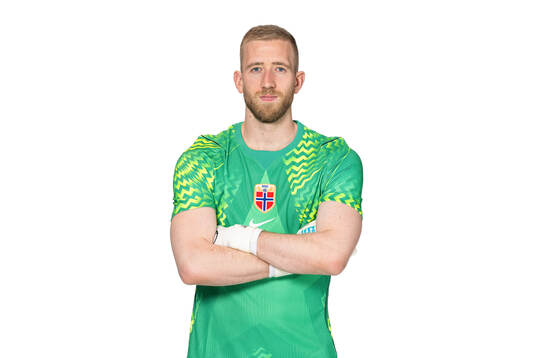 Goalkeeper Egil Selvik of the Norwegian national football