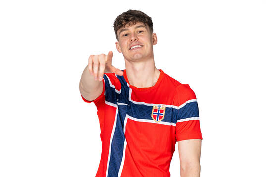 Jørgen Strand Larsen of the Norwegian national football