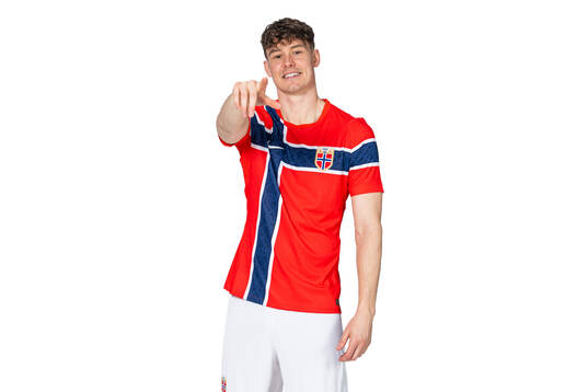 Jørgen Strand Larsen of the Norwegian national football