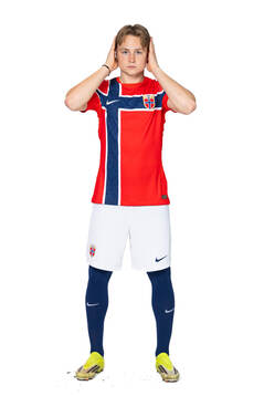 Andreas Schjelderup of the Norwegian national football team