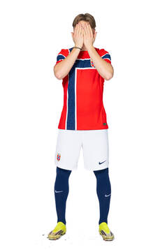 Andreas Schjelderup of the Norwegian national football team