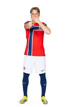 Andreas Schjelderup of the Norwegian national football team