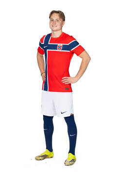 Andreas Schjelderup of the Norwegian national football team