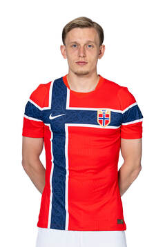 Marcus Holmgren Pedersen of the Norwegian national football