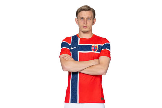 Marcus Holmgren Pedersen of the Norwegian national football