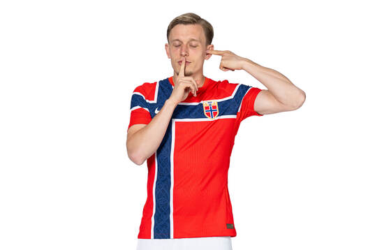 Marcus Holmgren Pedersen of the Norwegian national football