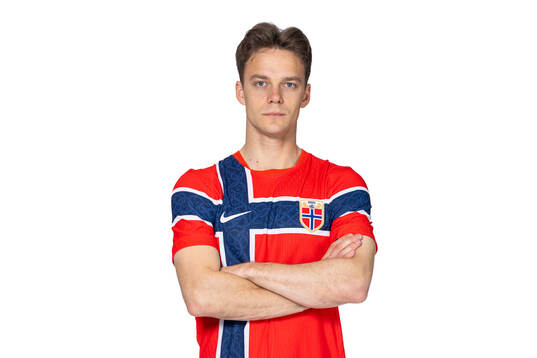 Felix Horn Myhre of the Norwegian national football team